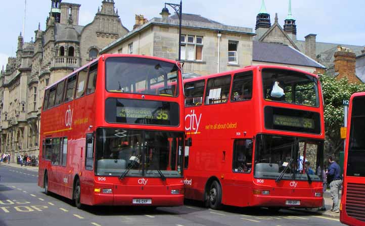 Oxford Bus Company Dennis Trident Plaxton President 906 & 908